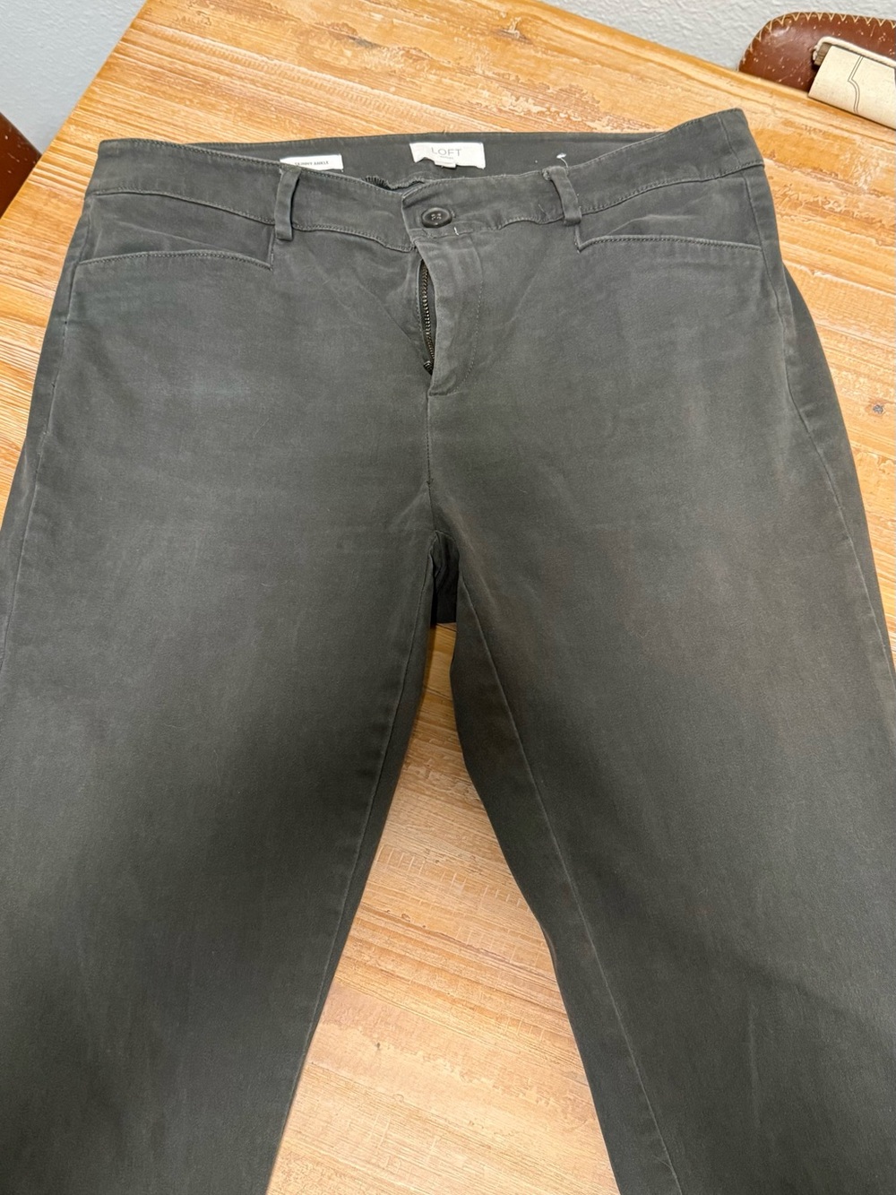 LOFT Outlet Olive Green Pants- Size 10